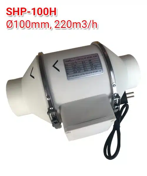 Quạt hút mùi nối ống gió phi 100
